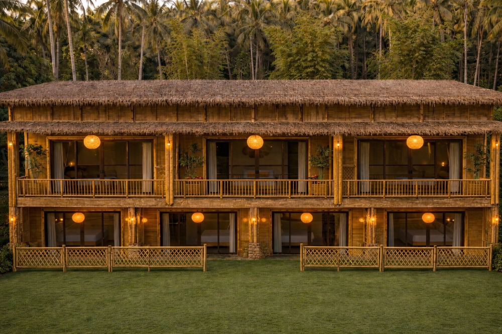 Open-air dining and hospitality space