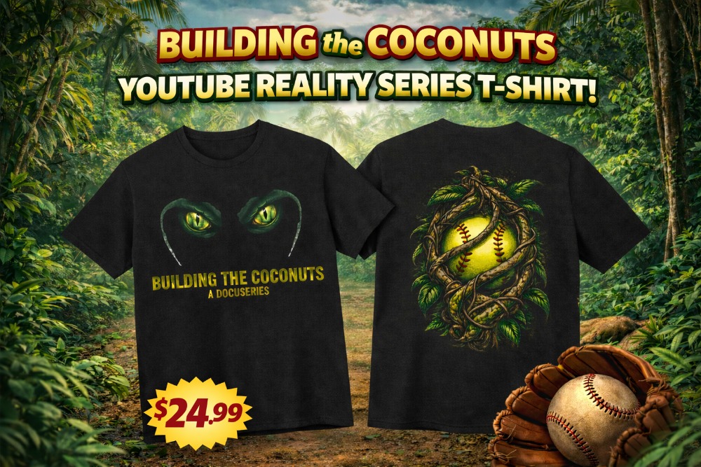 Building The Coconuts Souvenir Tee Banner