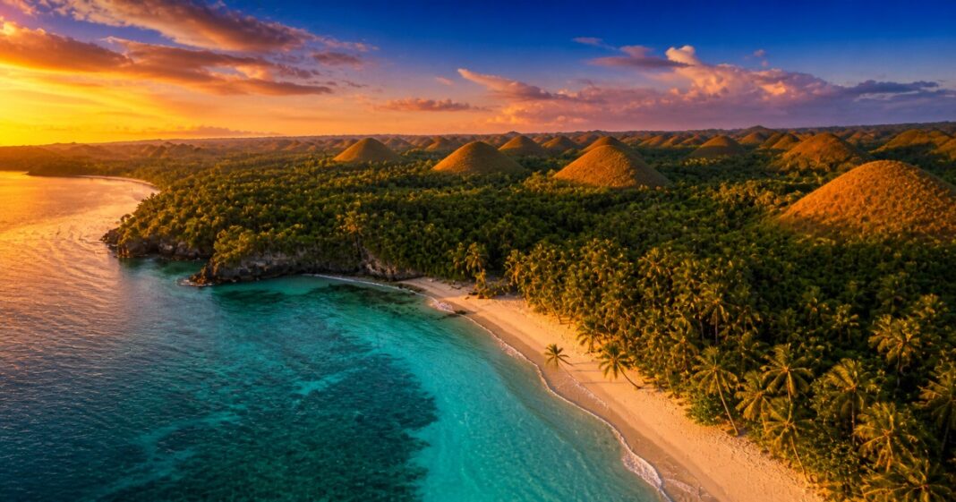 Bohol Island Aerial Photo
