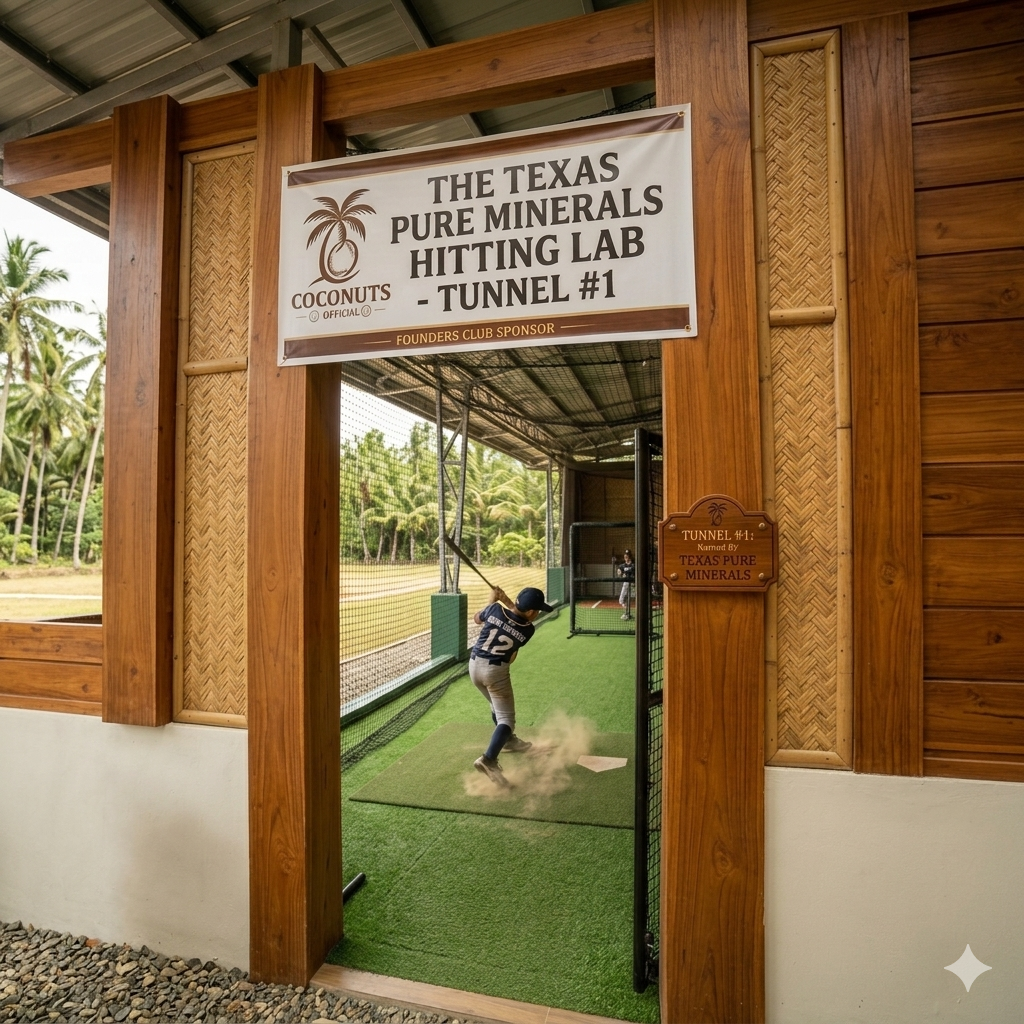 Covered training pavilion beside the field